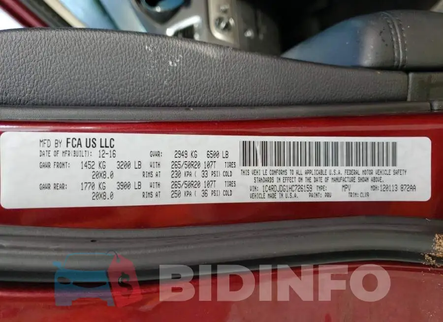 1C4RDJDG1HC726159 Photo# 10