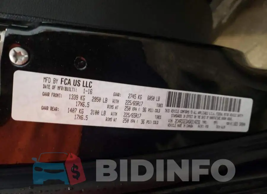 2C4RDGEGXGR314233 Photo# 10