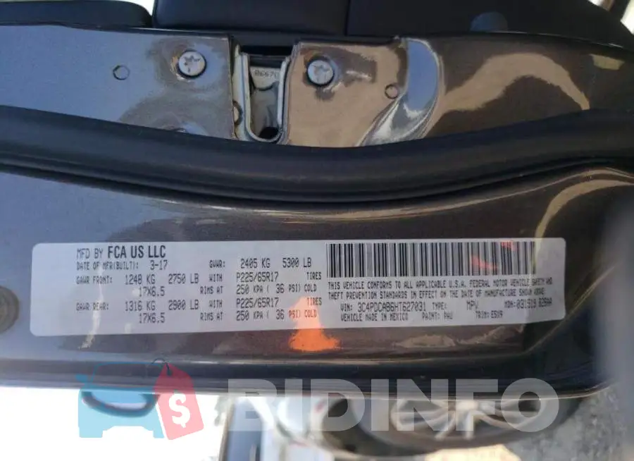 3C4PDCAB6HT627031 Photo# 10