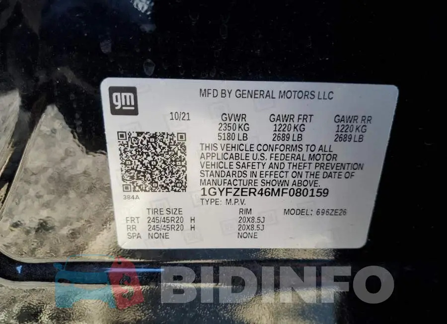 1GYFZER46MF080159 Photo# 10