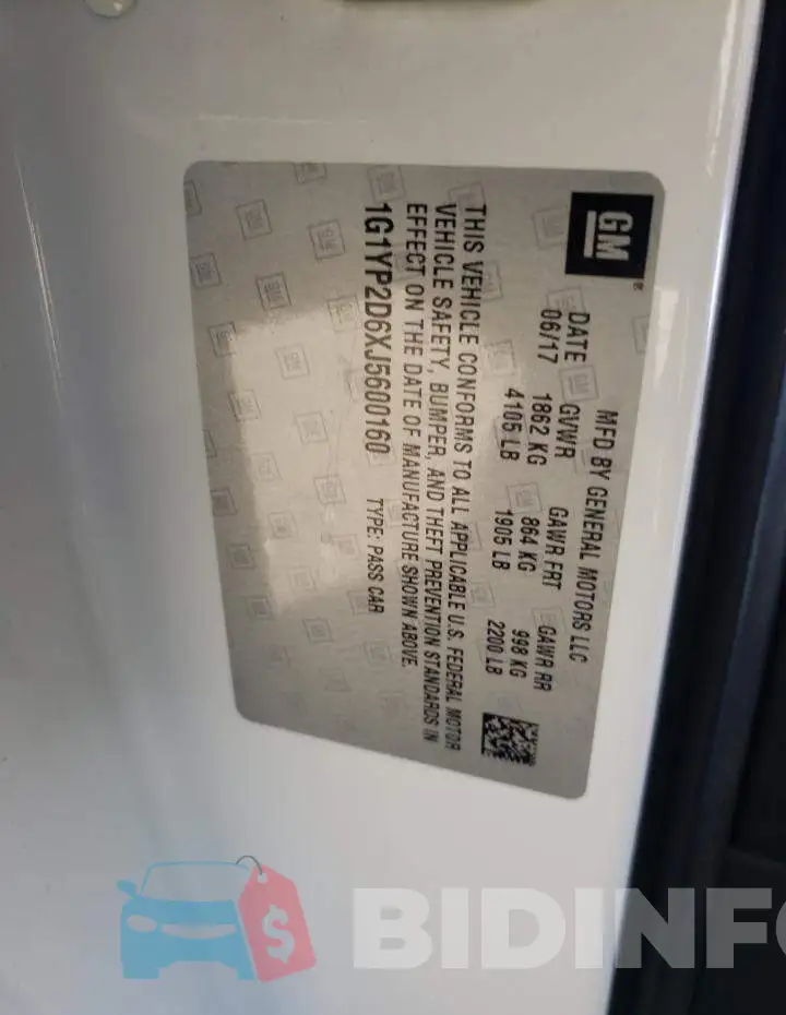 1G1YP2D6XJ5600160 Photo# 10