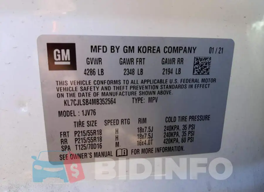 KL7CJLSB4MB352564 Photo# 10