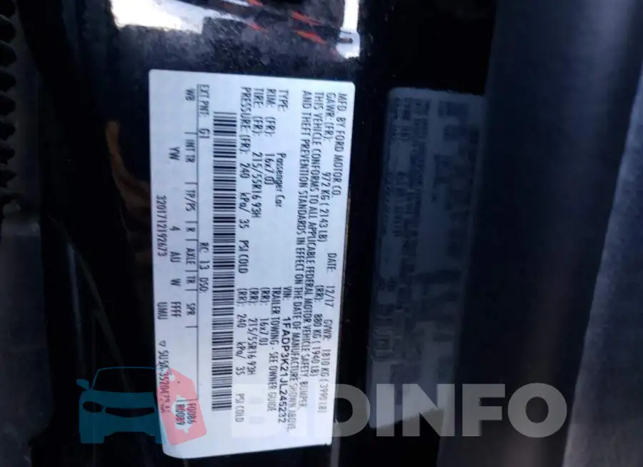 1FADP3K21JL245232 Photo# 12