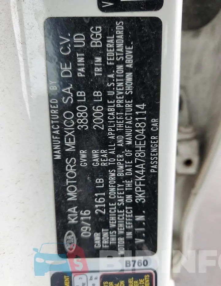 3KPFK4A78HE048114 Photo# 10