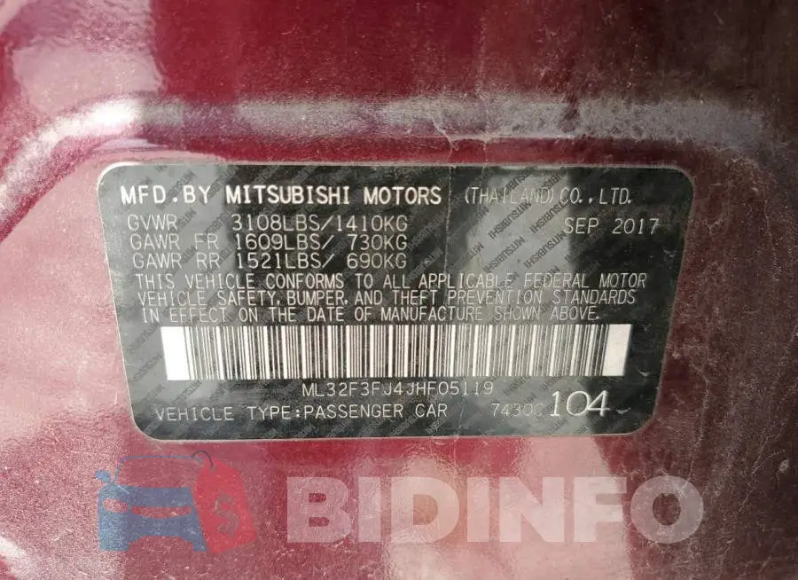 ML32F3FJ4JHF05119 Photo# 10