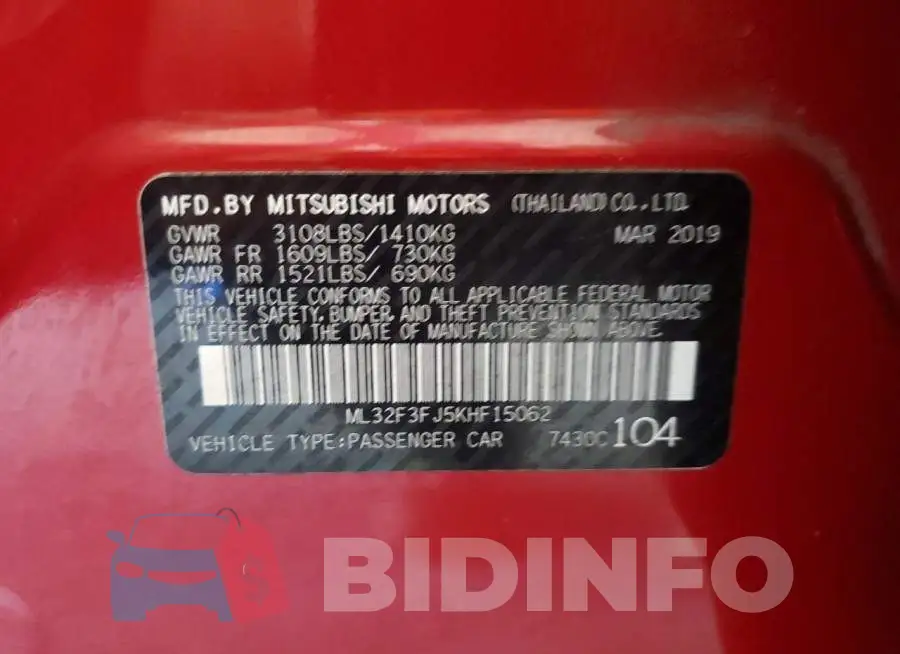ML32F3FJ5KHF15062 Photo# 10