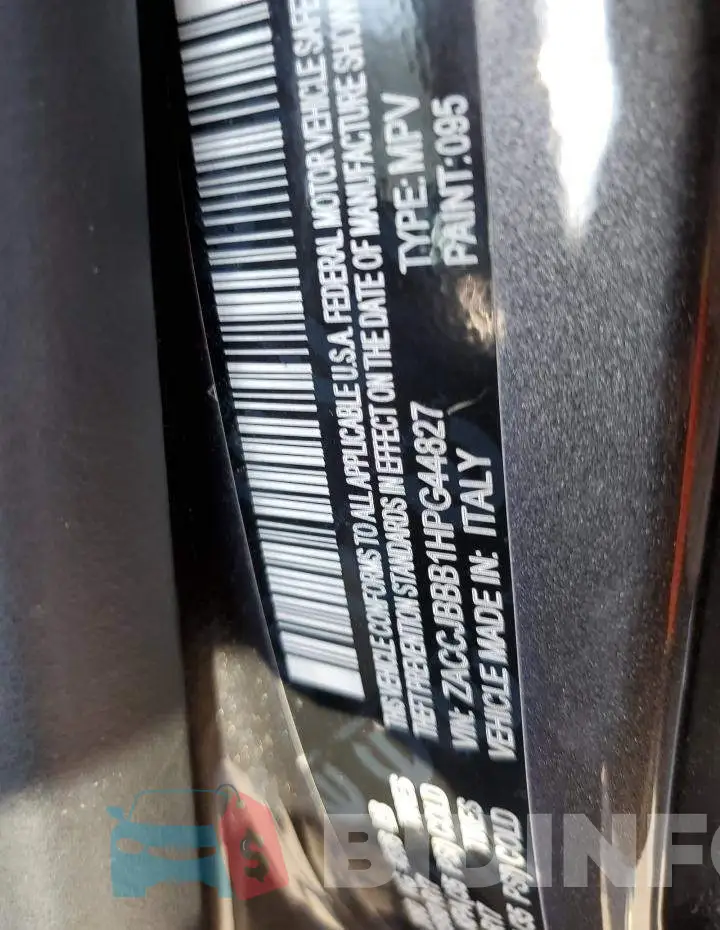 ZACCJBBB1HPG44827 Photo# 10