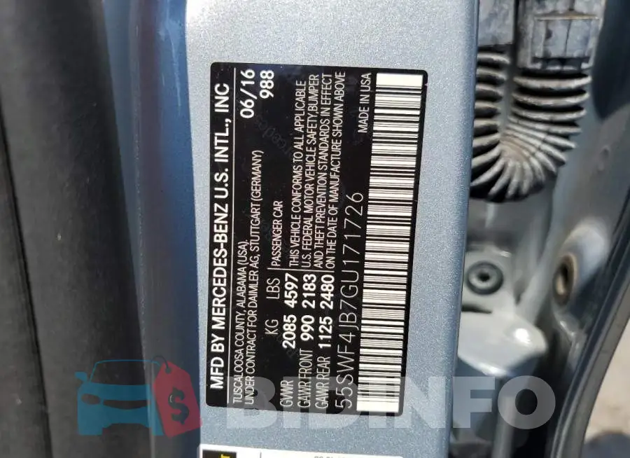 55SWF4JB7GU171726 Photo# 10