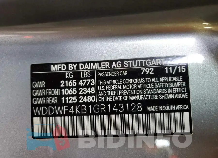 WDDWF4KB1GR143128 Photo# 10