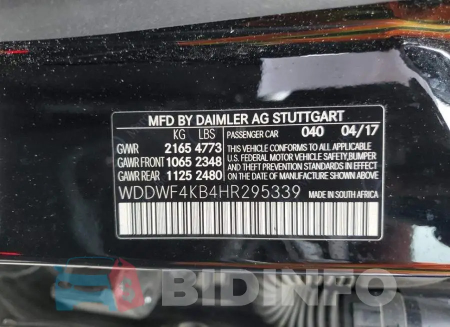 WDDWF4KB4HR295339 Photo# 10