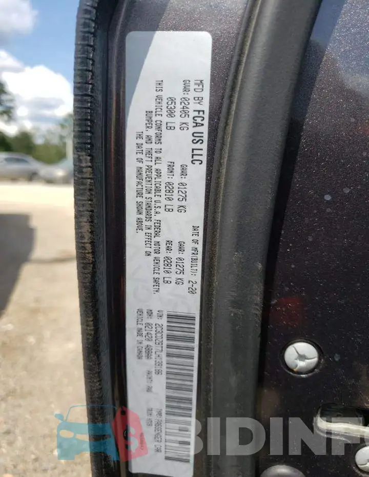 2C3CDZBT7LH139186 Photo# 10