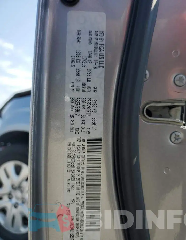 3C4PDCAB5HT549499 Photo# 10