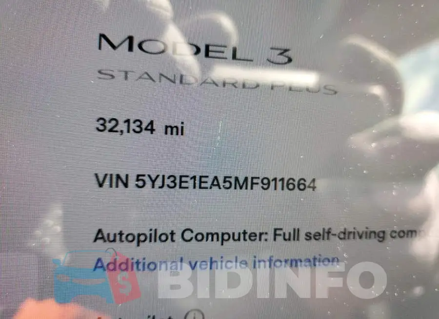 5YJ3E1EA5MF911664 Photo# 8