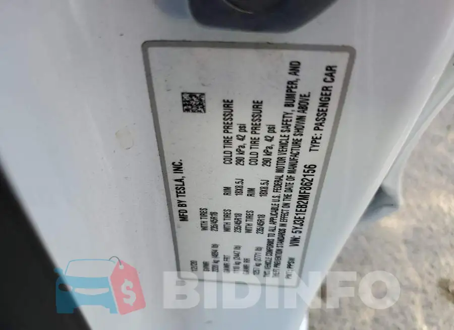 5YJ3E1EB2MF862156 Photo# 10