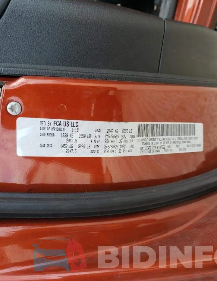2C4RC1FG8JR187262 Photo# 10