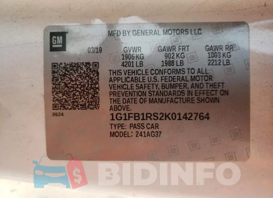 1G1FB1RS2K0142764 Photo# 10