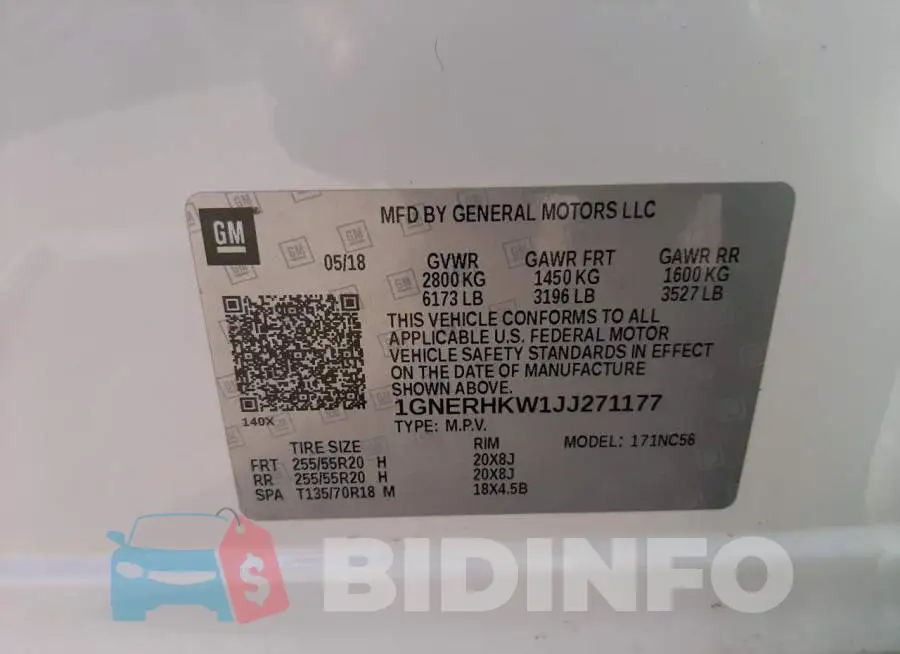 1GNERHKW1JJ271177 Photo# 10