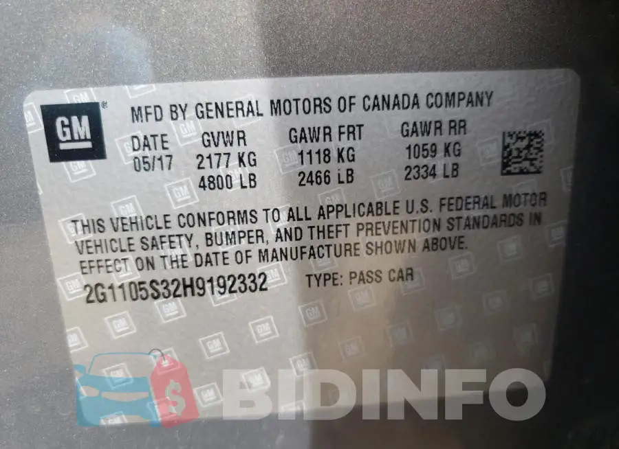 2G1105S32H9192332 Photo# 10