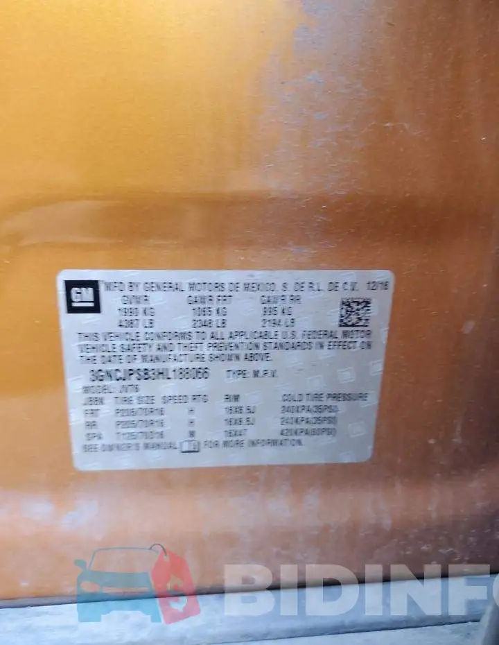 3GNCJPSB3HL188066 Photo# 10