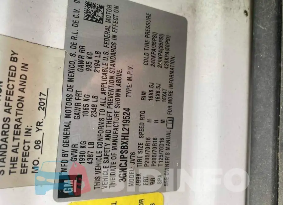 3GNCJPSBXHL219524 Photo# 10