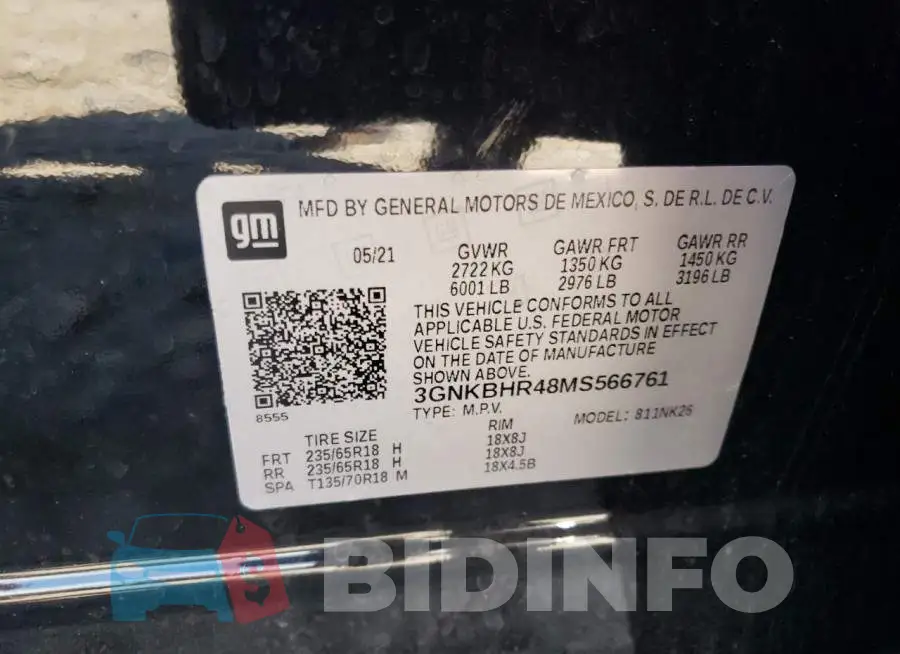 3GNKBHR48MS566761 Photo# 10