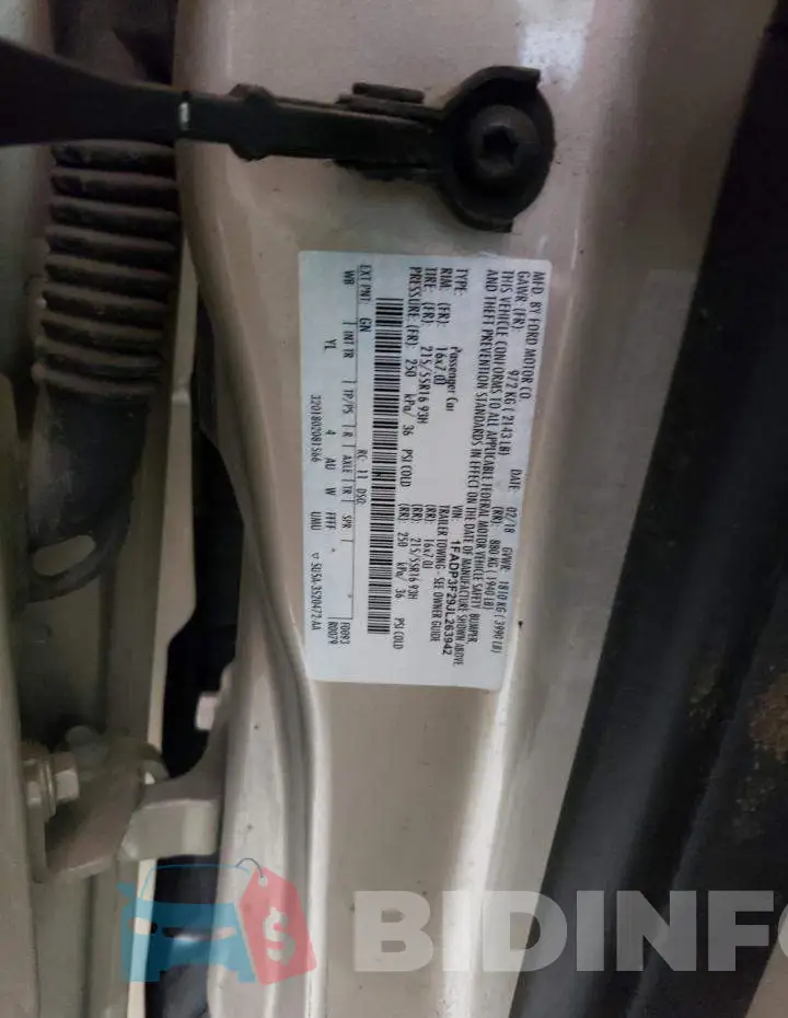 1FADP3F29JL263942 Photo# 10