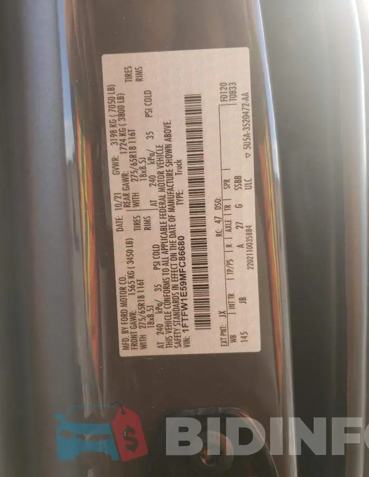 1FTFW1E59MFC86680 Photo# 10