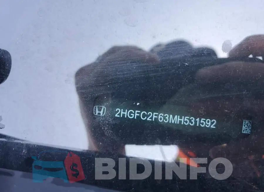 2HGFC2F63MH531592 Photo# 10