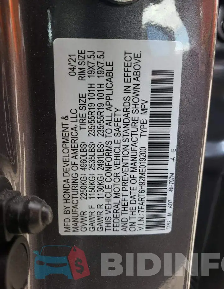 7FART6H92ME019200 Photo# 10