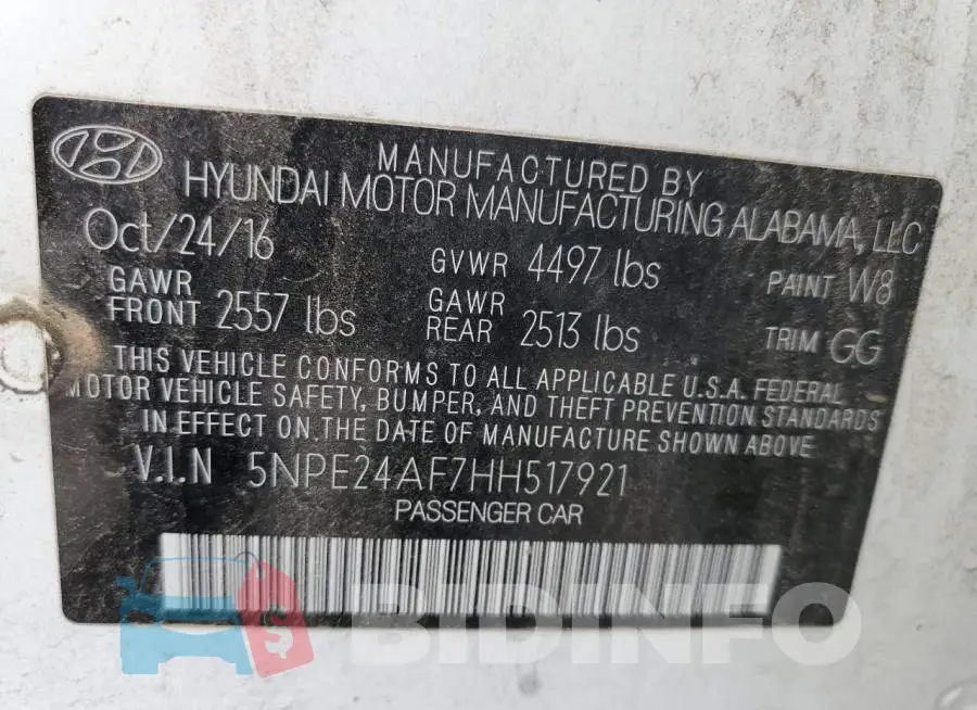 5NPE24AF7HH517921 Photo# 10