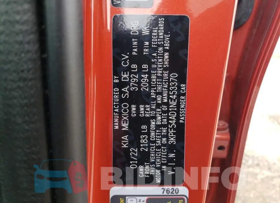 3KPF54AD1NE453370 Photo# 10