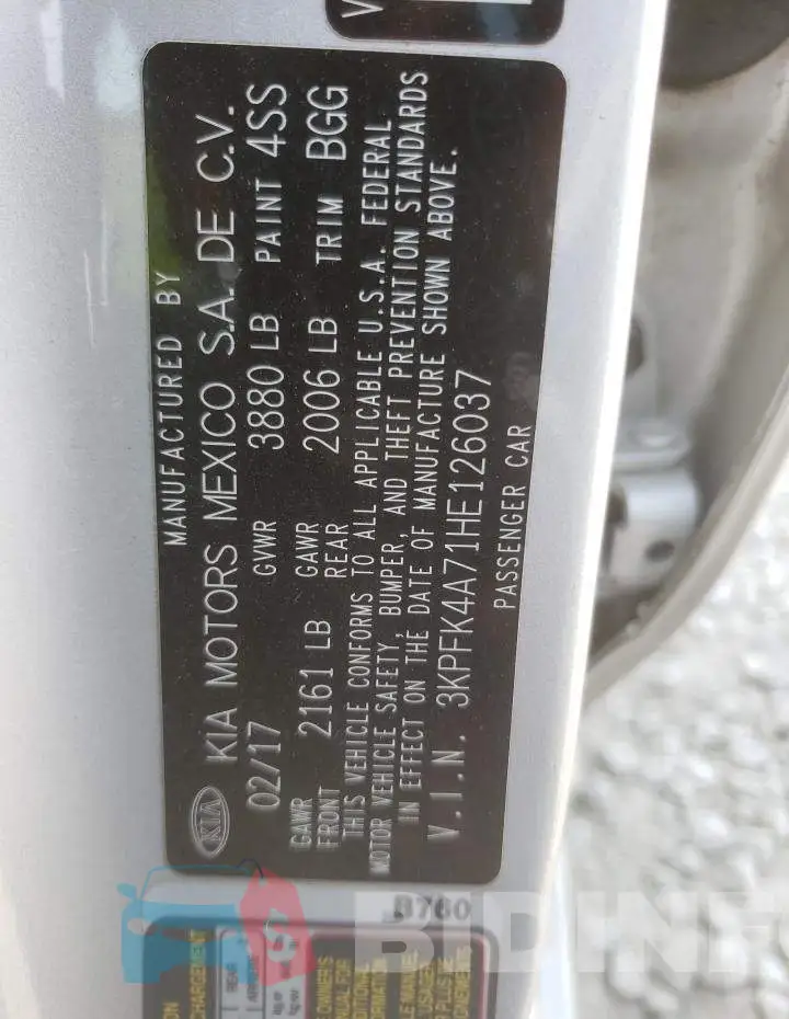 3KPFK4A71HE126037 Photo# 10