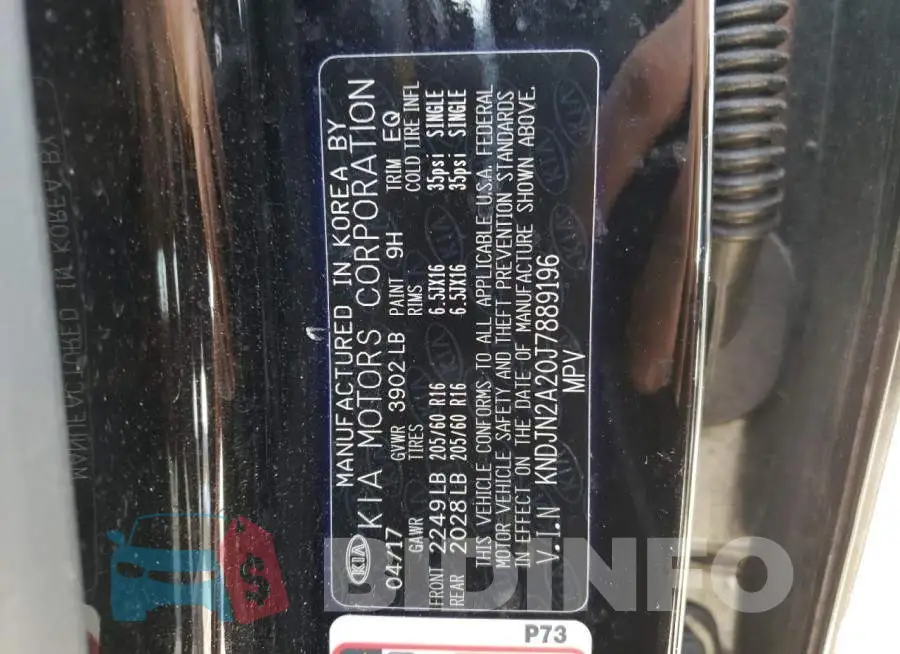 KNDJN2A20J7889196 Photo# 10