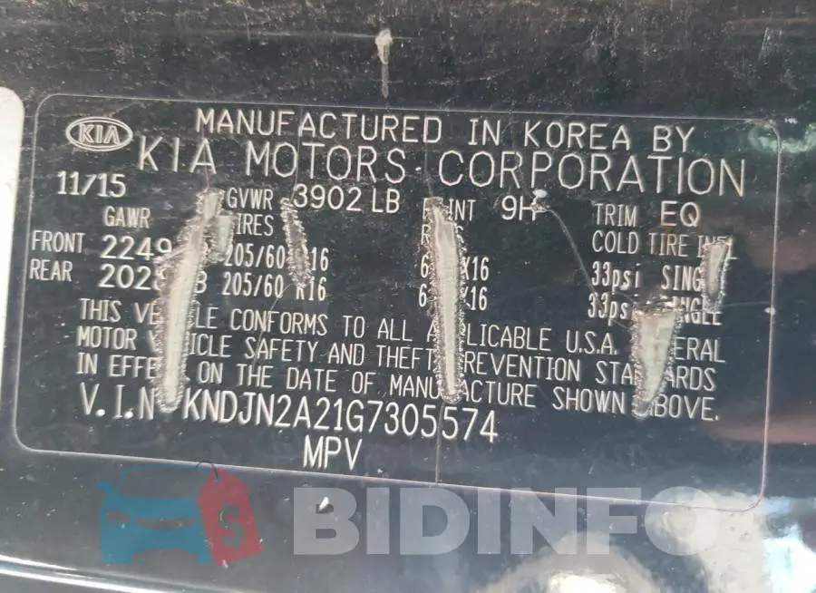 KNDJN2A21G7305574 Photo# 10