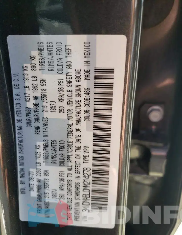 3MVDMABL0MM214278 Photo# 12