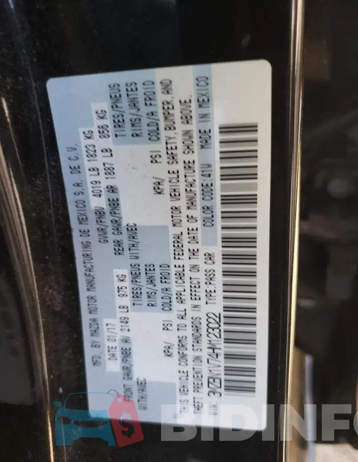 3MZBN1V74HM123022 Photo# 10