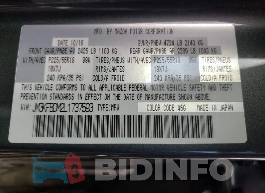 JM3KFBDM2L1737593 Photo# 10