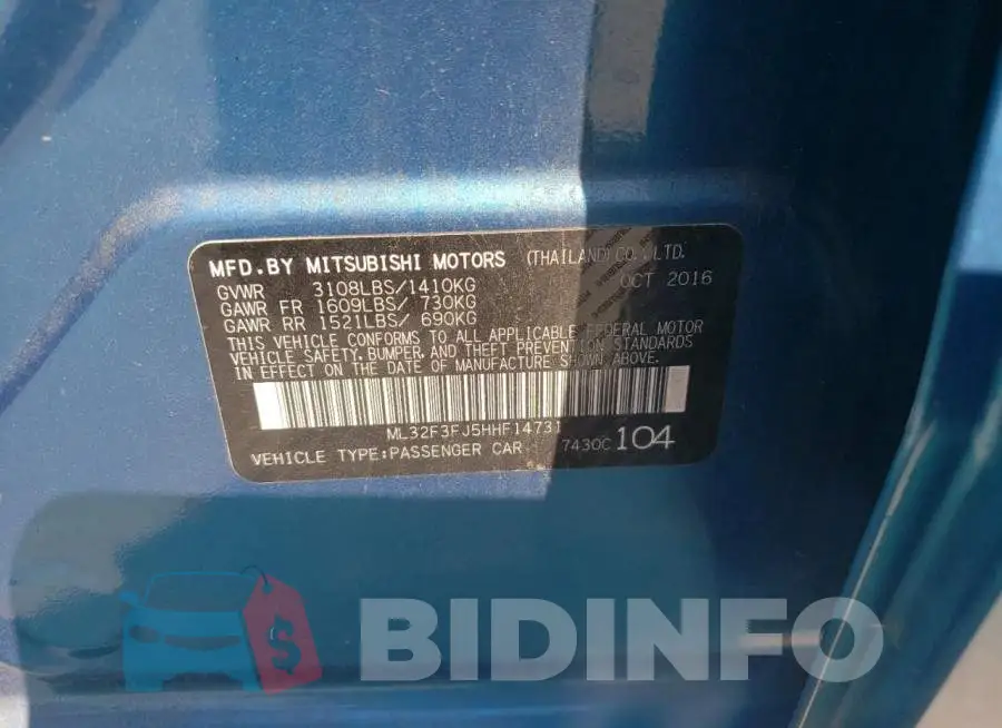 ML32F3FJ5HHF14731 Photo# 10