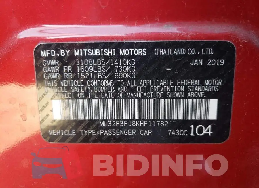 ML32F3FJ8KHF11782 Photo# 10