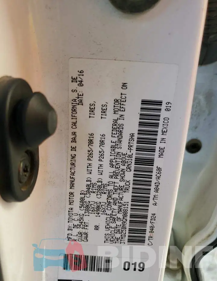 3TMDZ5BN9GM008151 Photo# 10
