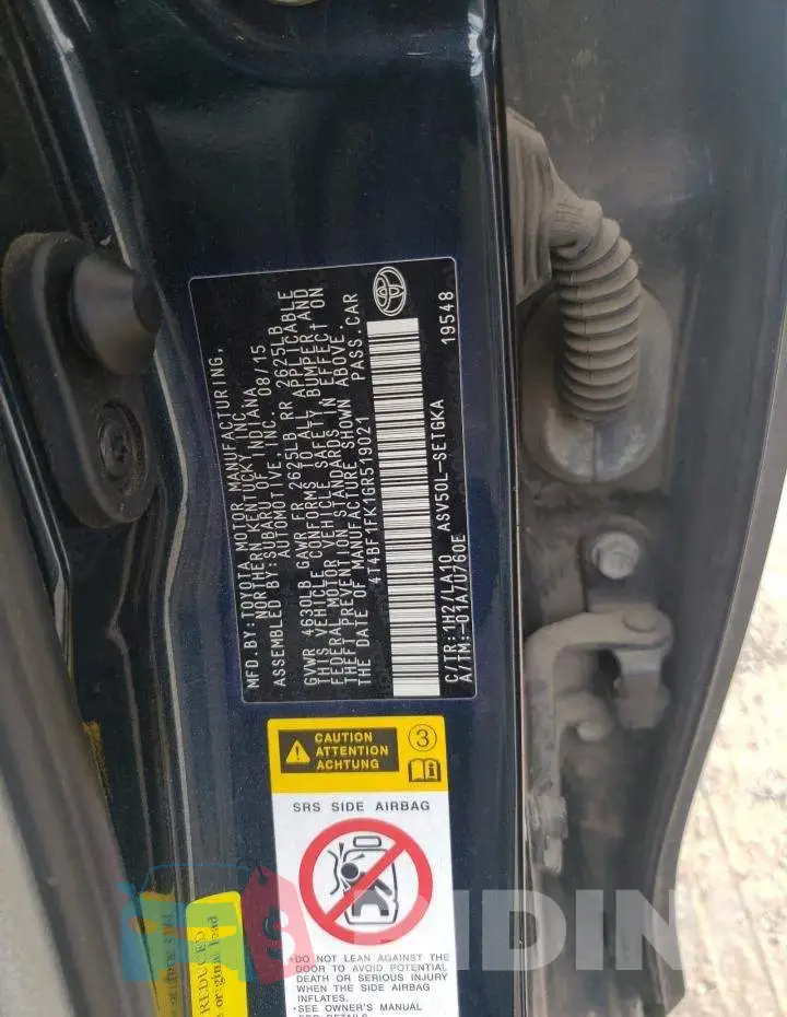 4T4BF1FK1GR519021 Photo# 10
