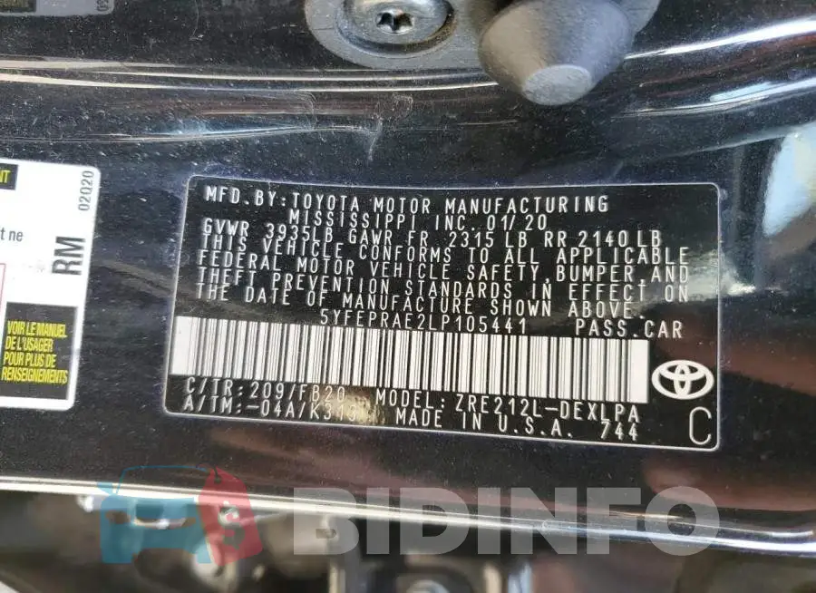 5YFEPRAE2LP105441 Photo# 12