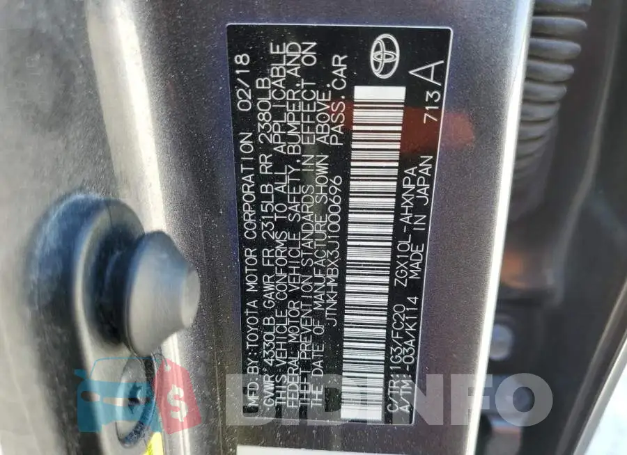 JTNKHMBX3J1000696 Photo# 10