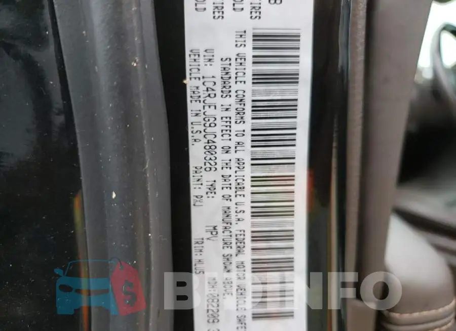 1C4RJEJG9JC480326 Photo# 10