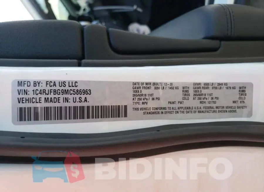 1C4RJFBG9MC586963 Photo# 10