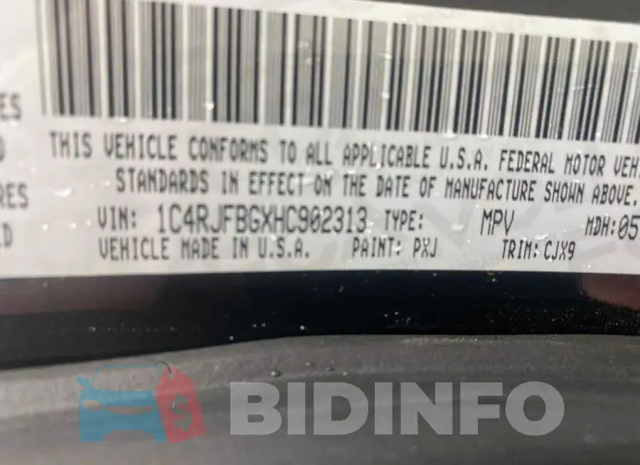 1C4RJFBGXHC902313 Photo# 10