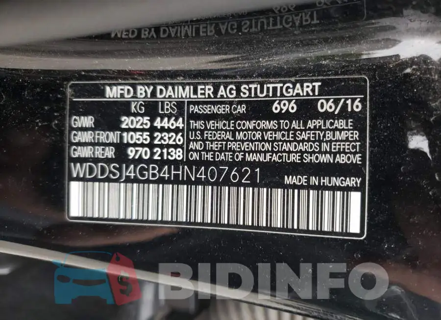 WDDSJ4GB4HN407621 Photo# 10