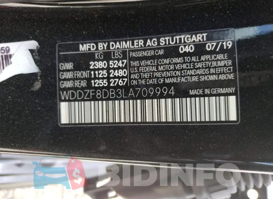 WDDZF8DB3LA709994 Photo# 10