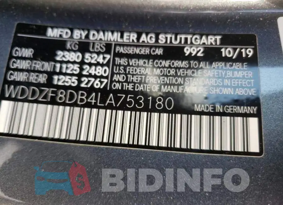 WDDZF8DB4LA753180 Photo# 10