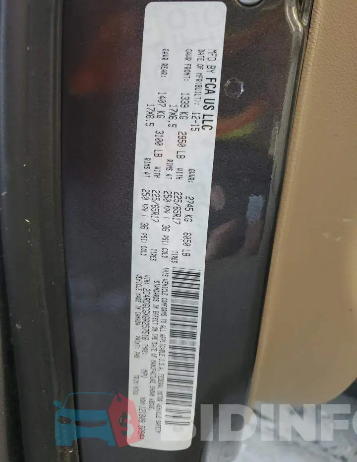 2C4RDGCGXGR257518 Photo# 10